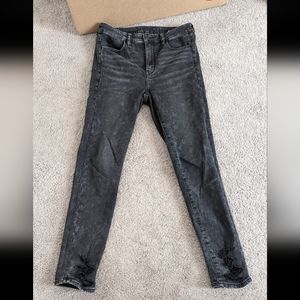 Super high rise crop jeans